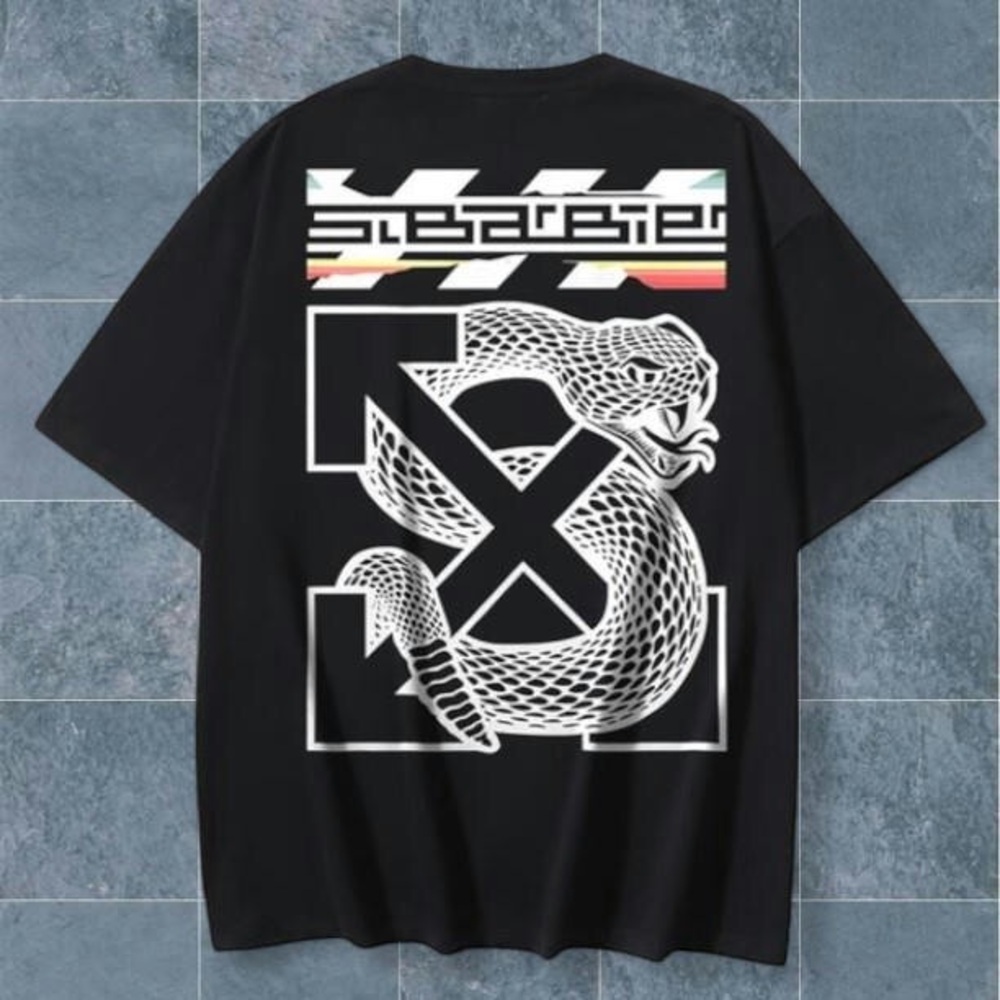 Off-White Black Tee with Iconic Logo - Picture 2 of 3